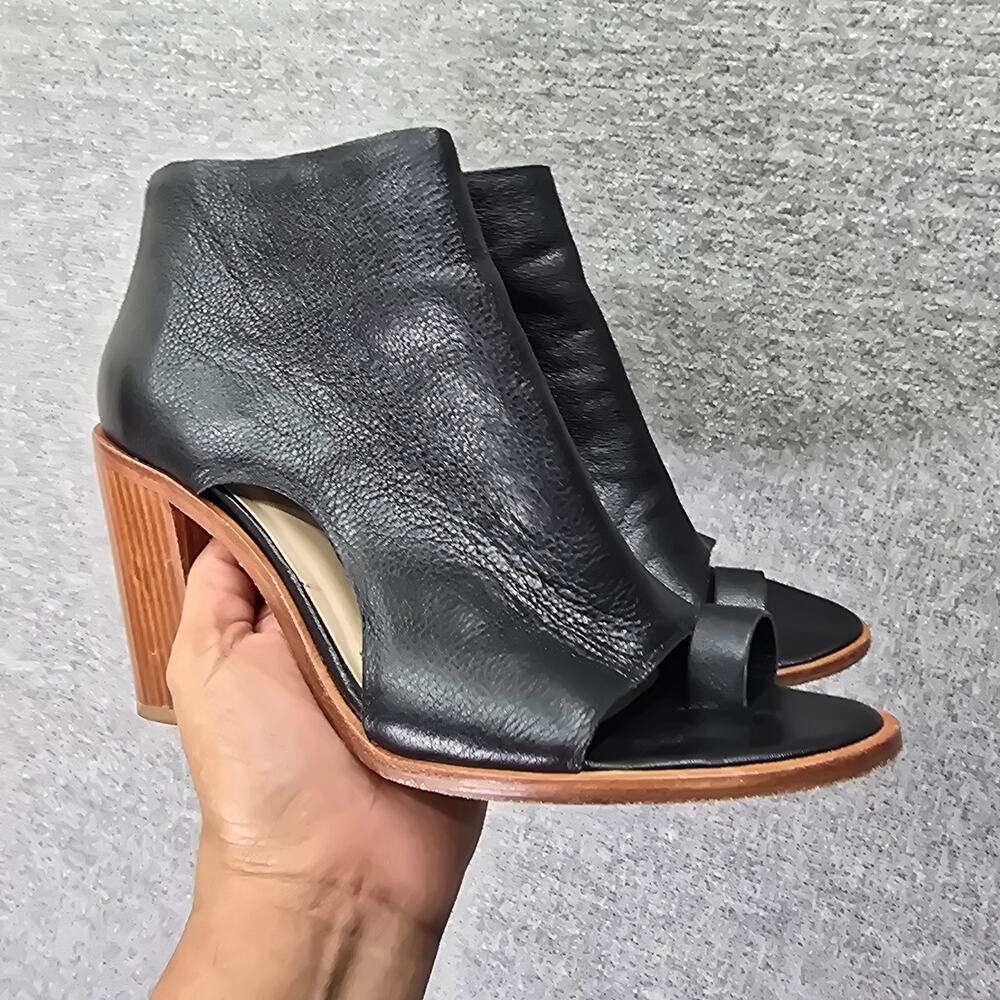 LOEFFLER RANDALL GIGI OPEN TOE LEATHER BOOTIE SANDAL, SIZE 8.5
